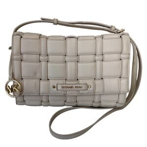 MICHAEL Michael Kors Ivy Large Clutch Crossbody Vegan Quilted Leather Bag